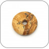 Pendentif Donut Jaspe Paysage - Pierre naturelle de soutien et de créativité